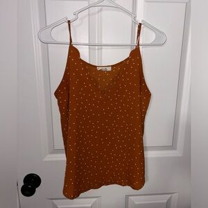 Elegant Polka Dot Camisole - Tan